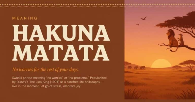 Hakuna Matata Meaning