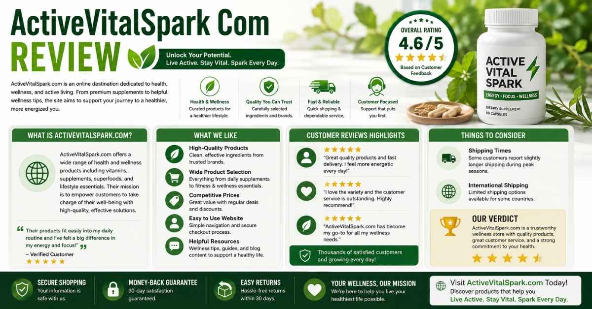 ActiveVitalSpark Com Review