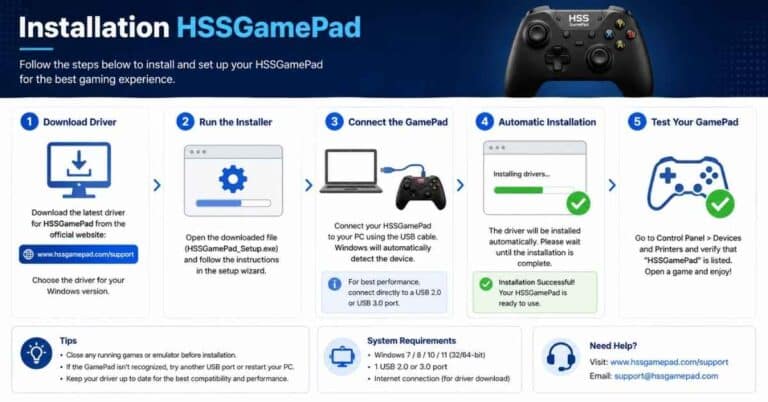 Installation HSSGamePad