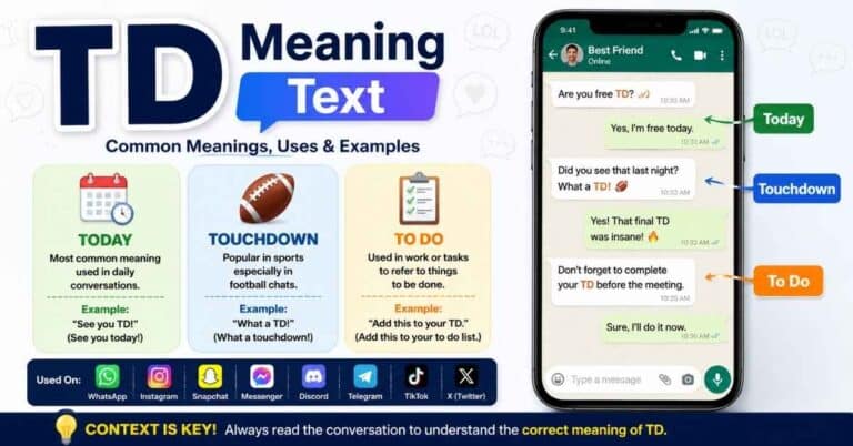 TD Meaning Text